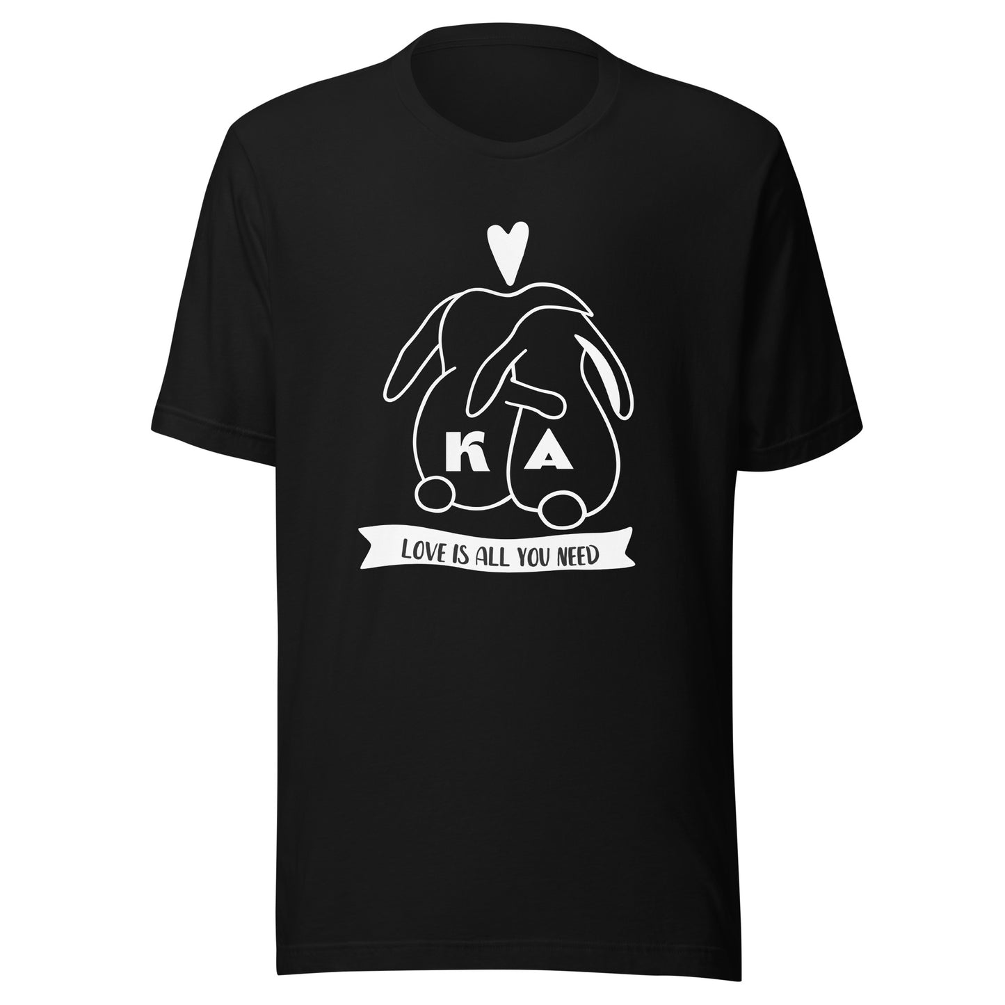 KA Love is all you need black t-shirt