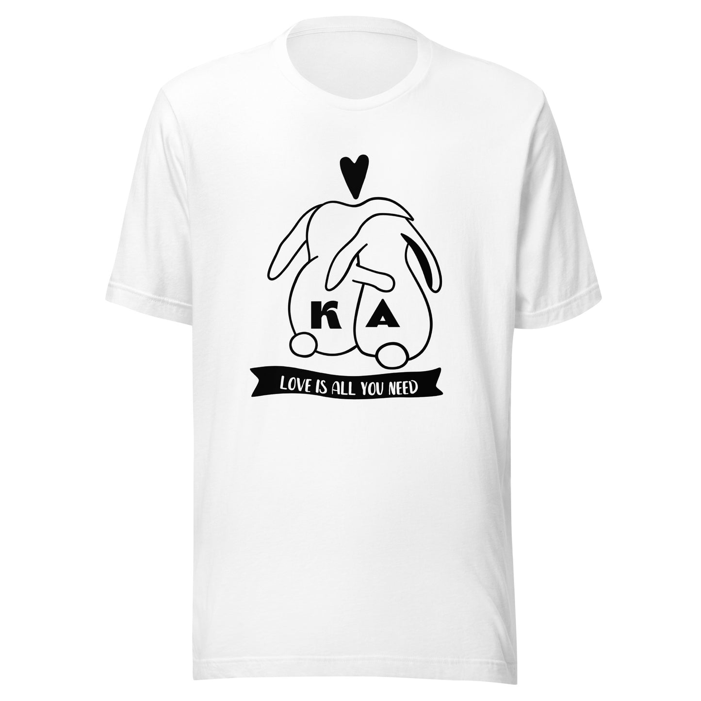 KA Love is all you need white t-shirt