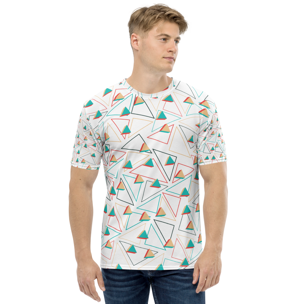 Triangle Pattern Men T-shirt