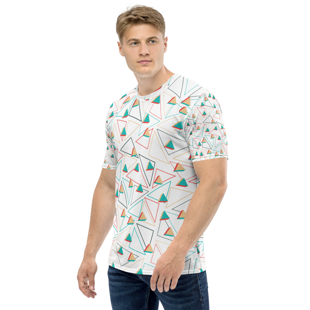 Triangle Pattern Men T-shirt