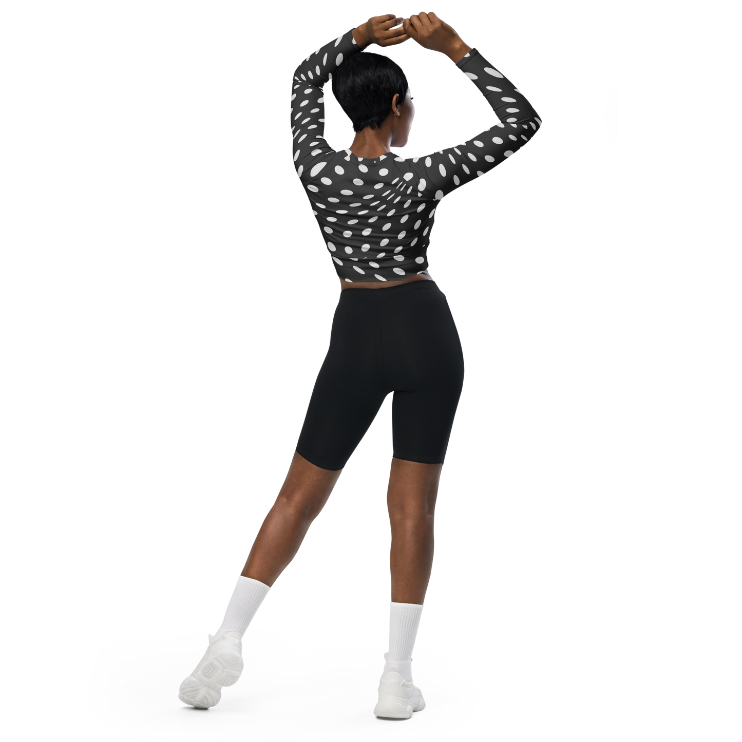 Women long sleeve crop top