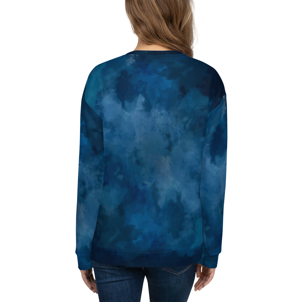 Water Colour Blue/Dark Women Sweatshirt