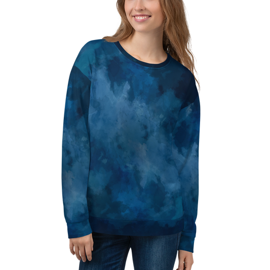 Water Colour Blue/Dark Women Sweatshirt