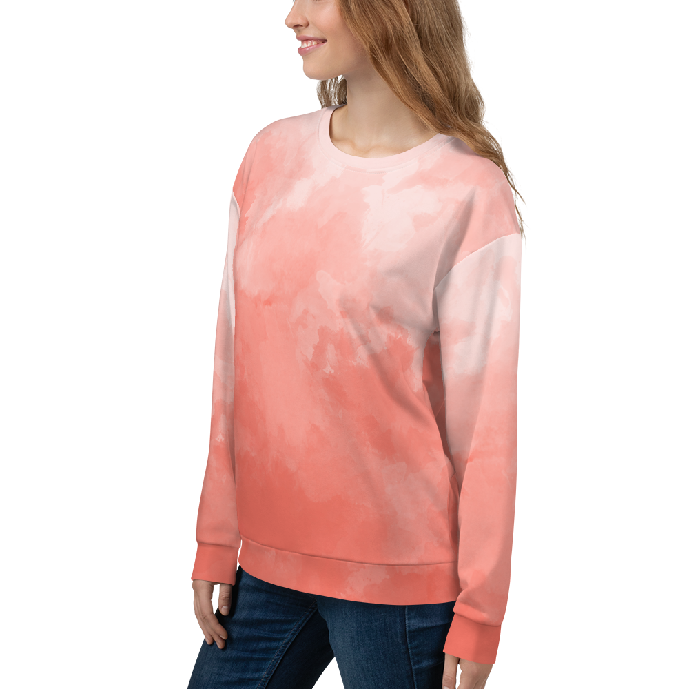 Water color Coral Light Women Sweatshirt