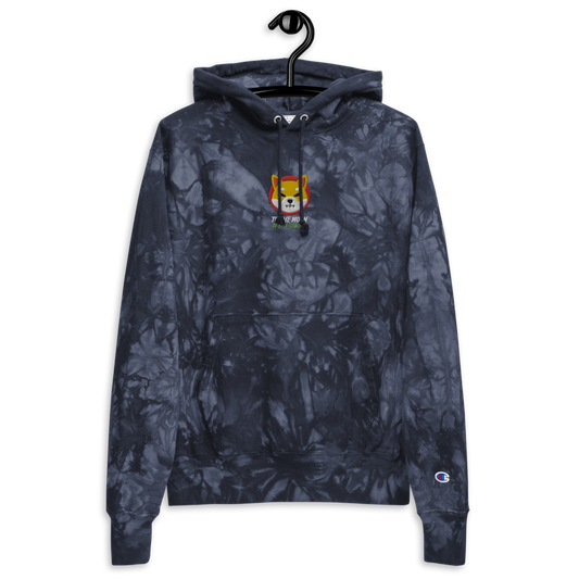 Shiba Inu Embroidered Tie-dye  Men Hoodie