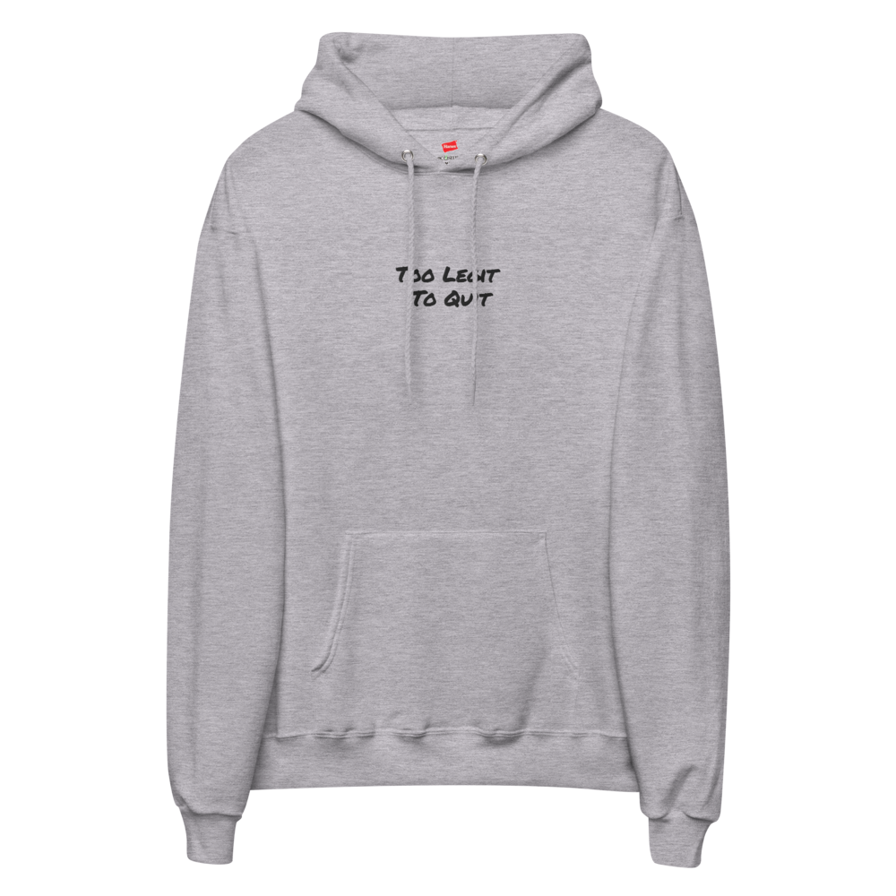 Too Legit To Quit Grey Men Hoodie