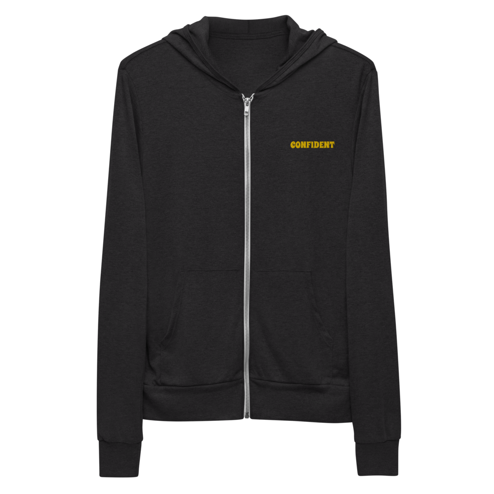 Confident zip up Men hoodie