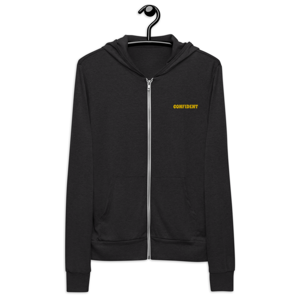 Confident zip up Men hoodie