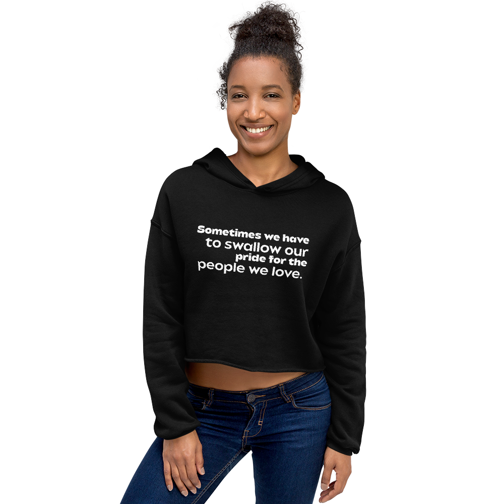 Sometimes Women Crop Hoodie