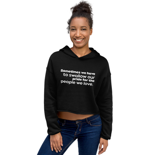 Sometimes Women Crop Hoodie