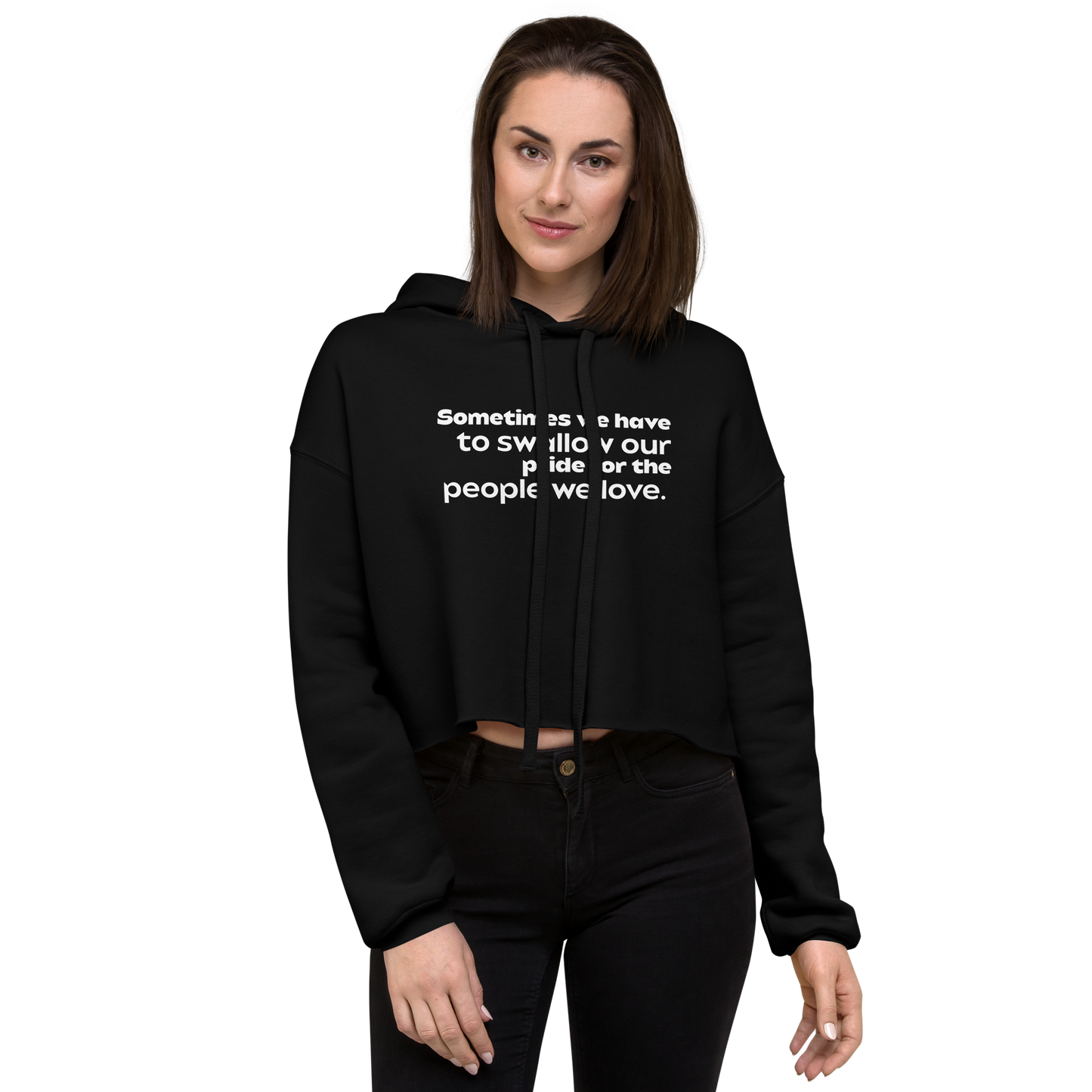 Sometimes Women Crop Hoodie