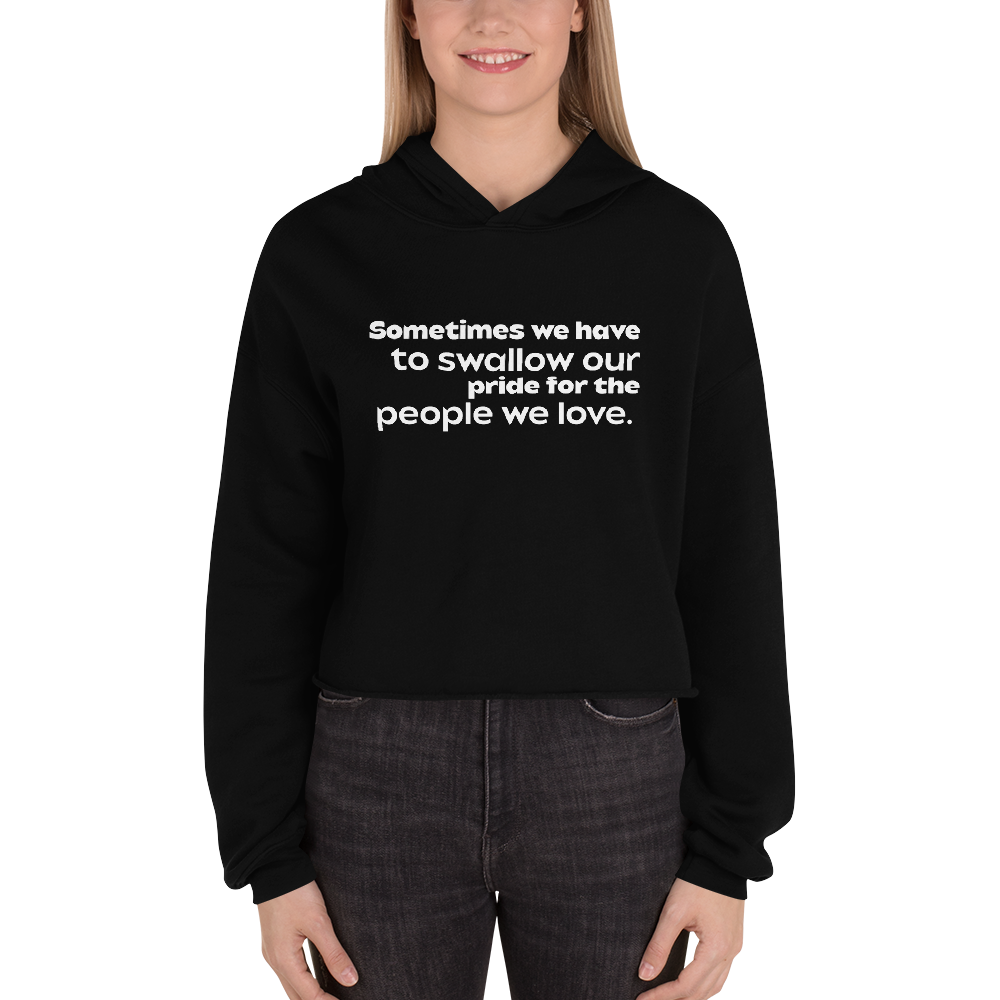 Sometimes Women Crop Hoodie