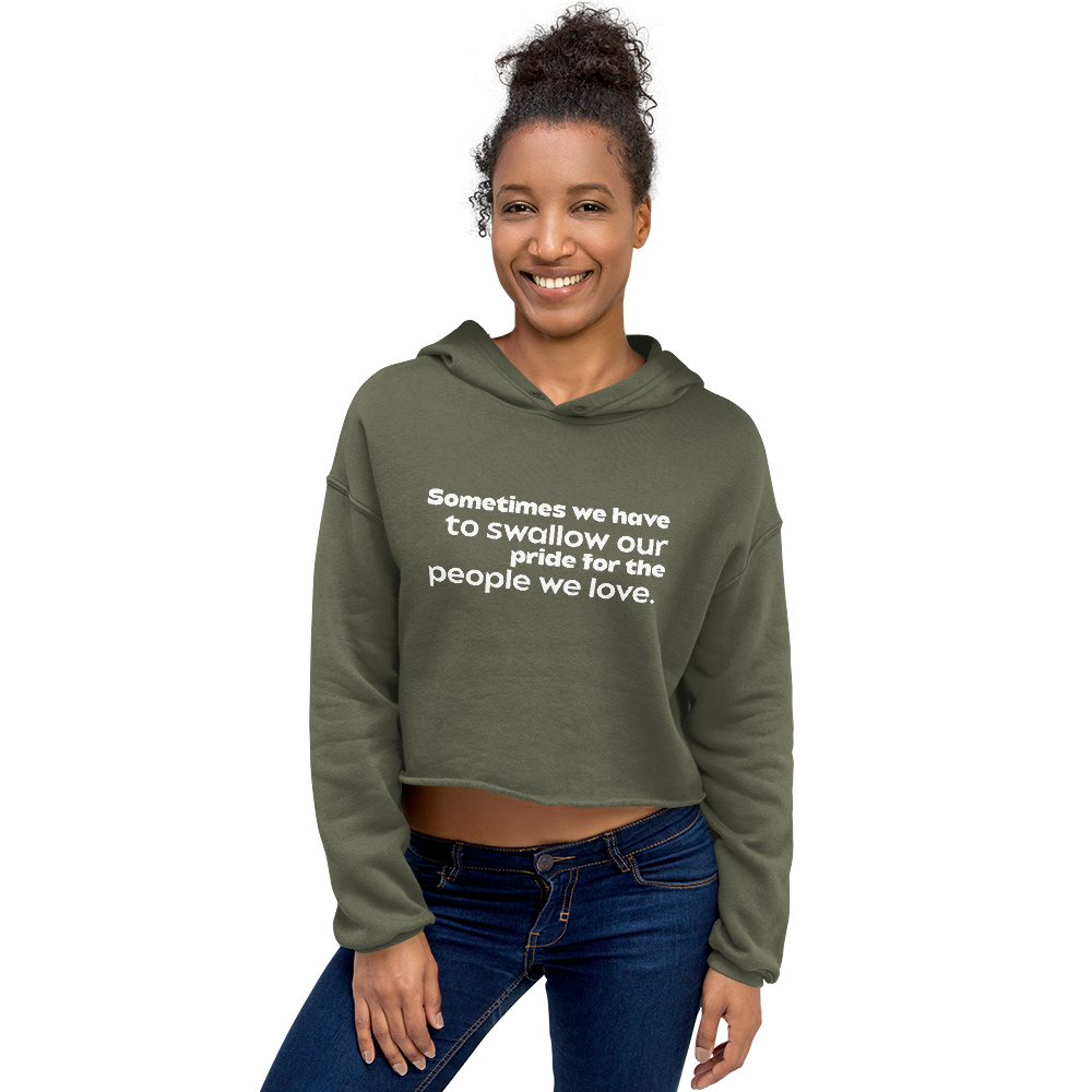 Sometimes Women Crop Hoodie