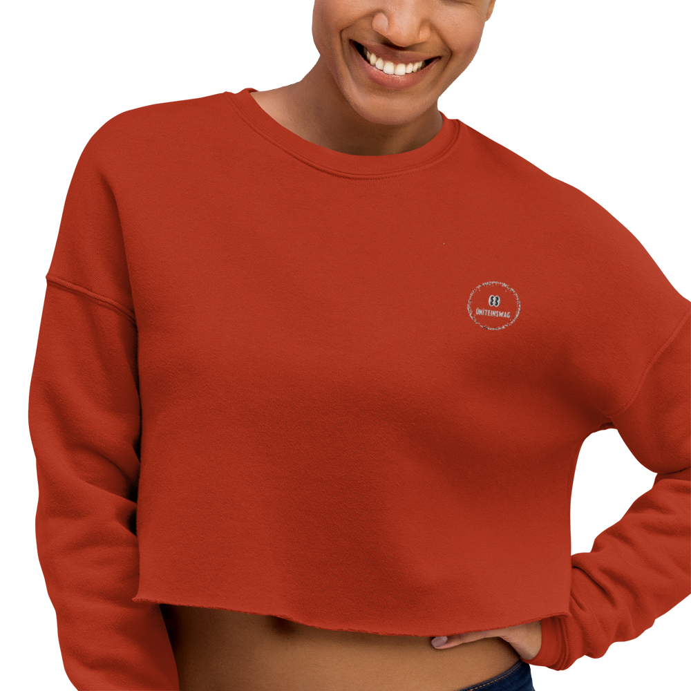 UNITEinswag Logo (Embroidered) Crop Sweatshirt