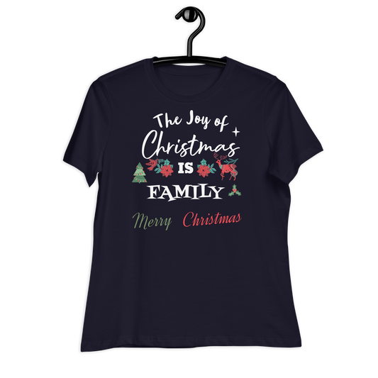 Xmas Women's Relaxed T-Shirt in Black