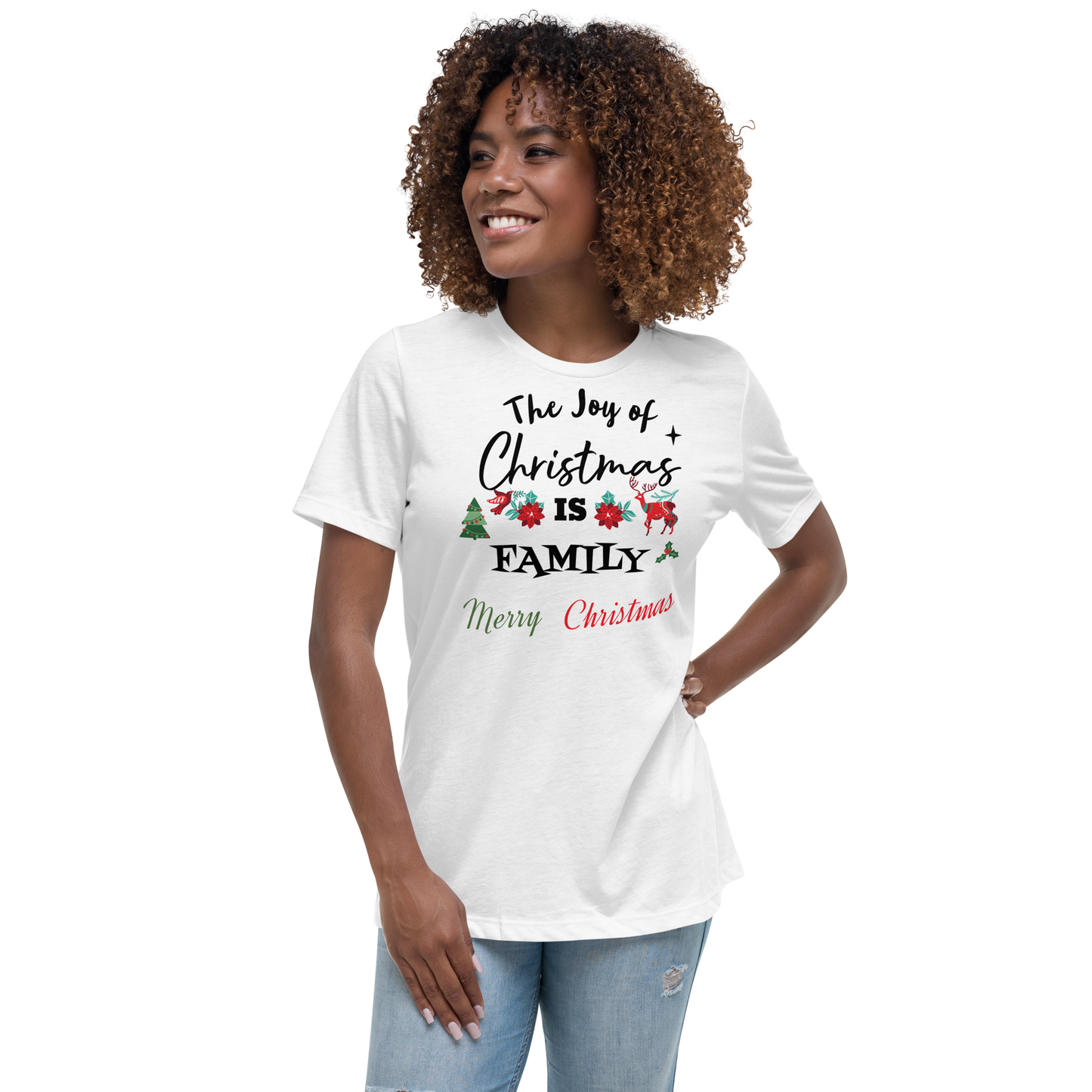 Xmas Women's Relaxed T-Shirt in White