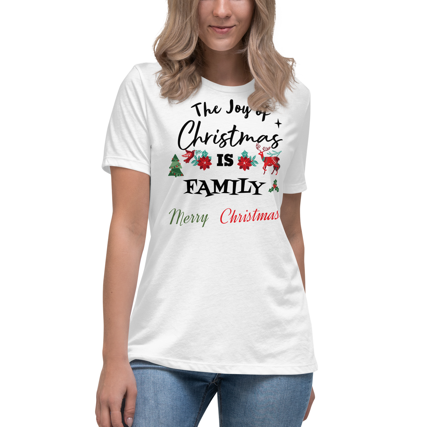 Xmas Women's Relaxed T-Shirt in White